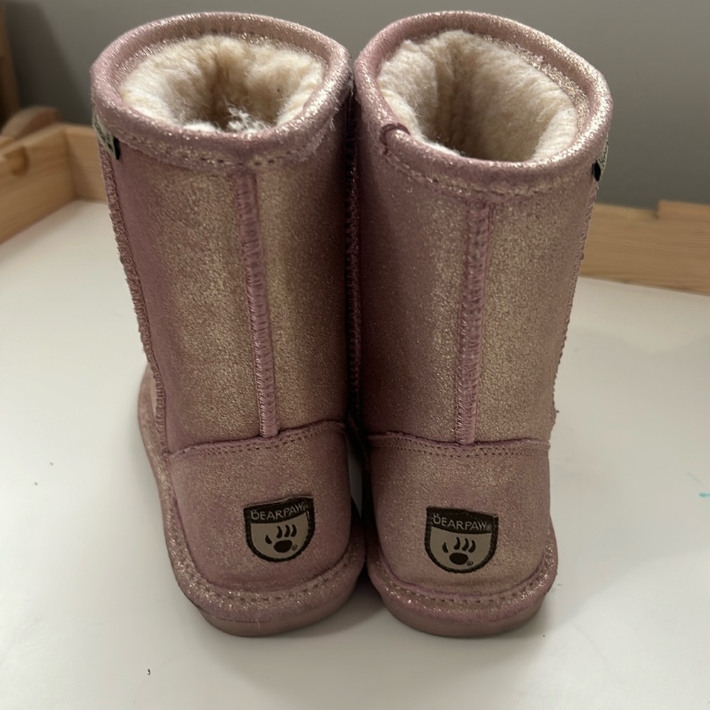 Glittery Pink Bearpaw Boots - Picture 4 of 9